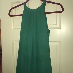 Harper high neck dress with open back